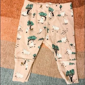 Hanna Anderson Like New Pale Pink Lamb Pants